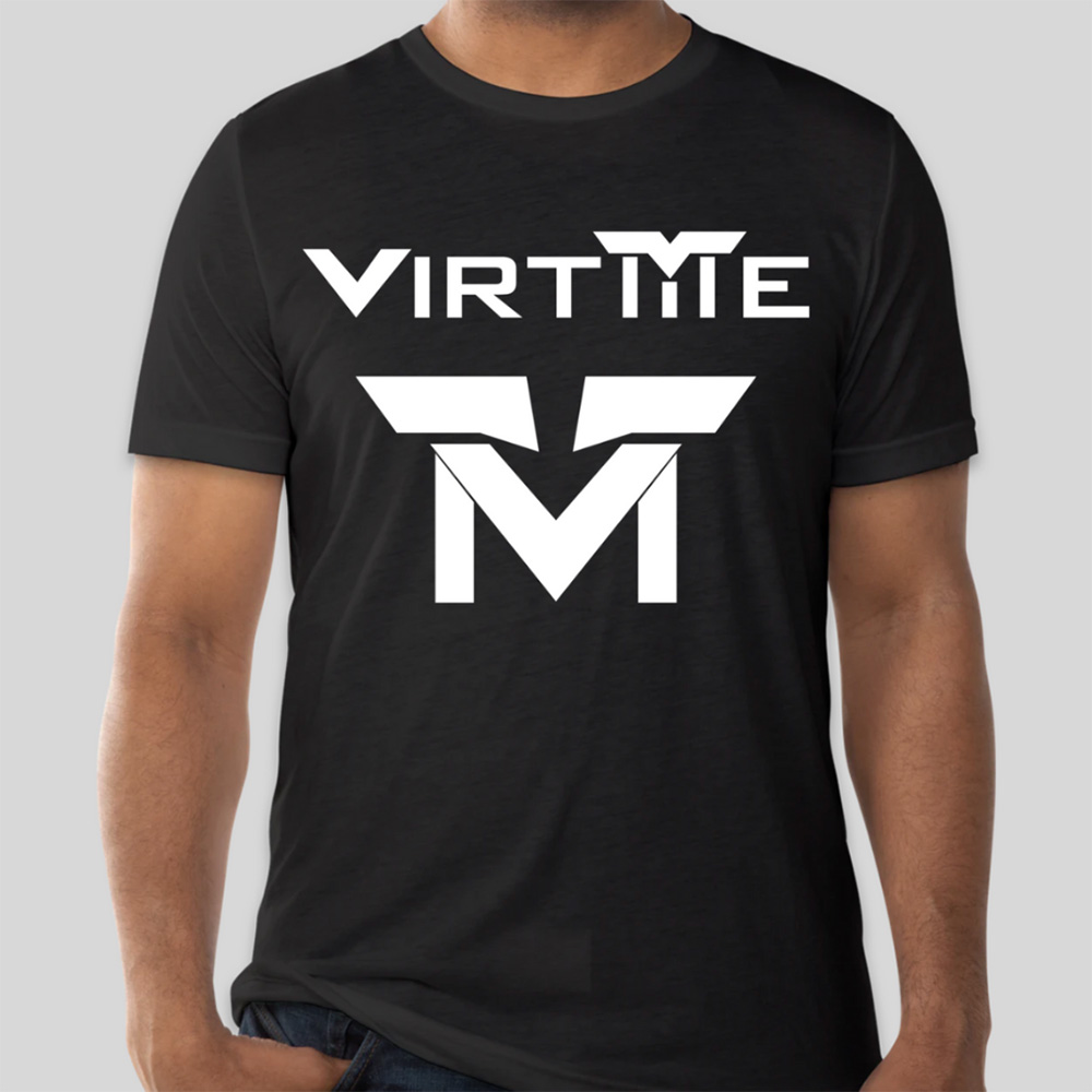 VirtMe Technology Branded Apparel | Black T-Shirt